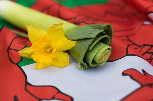 Welsh flag with