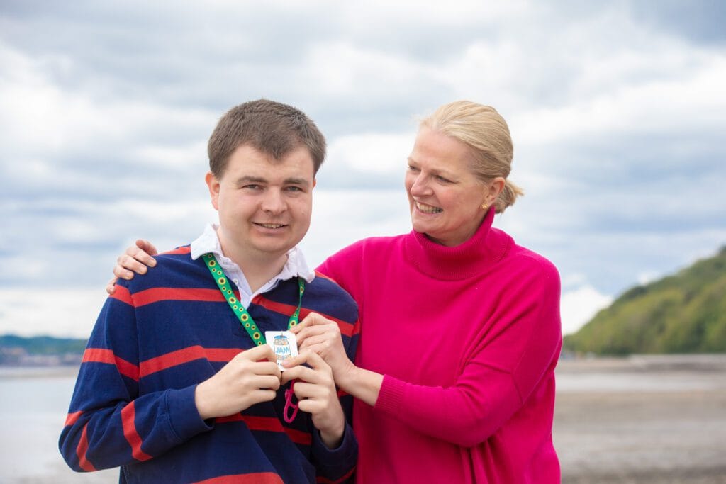 Picture of Founder with her son Benjie Brown