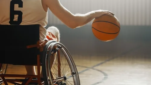 Wheelchair basketball player