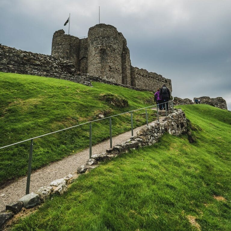 Criccieth Castle pathway to entrance 1 768x768