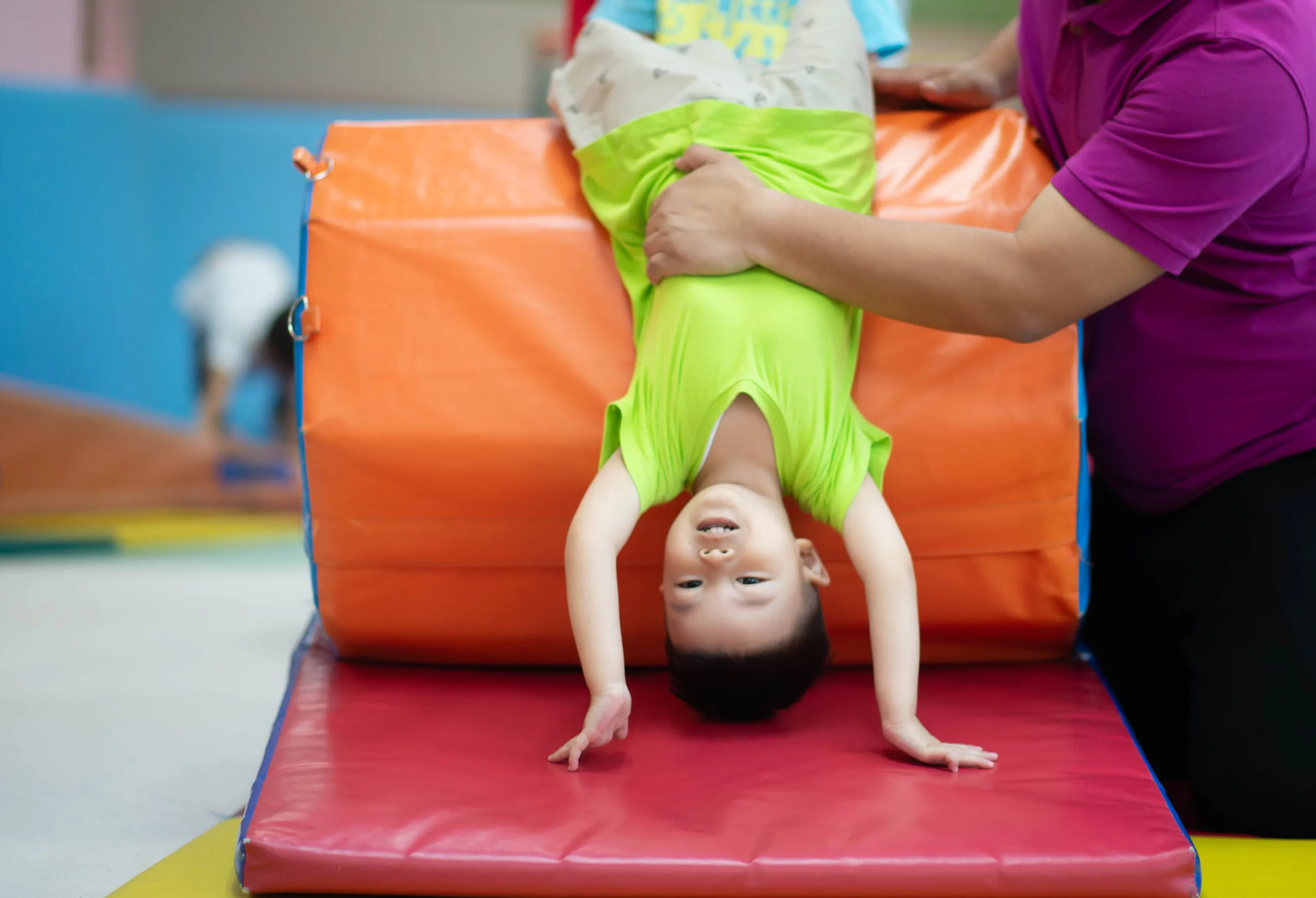 Child Playing at soft play