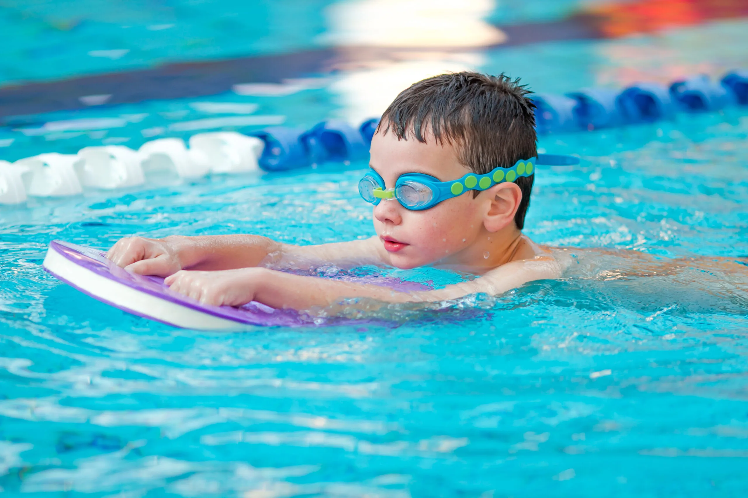 Picture of a child swimming