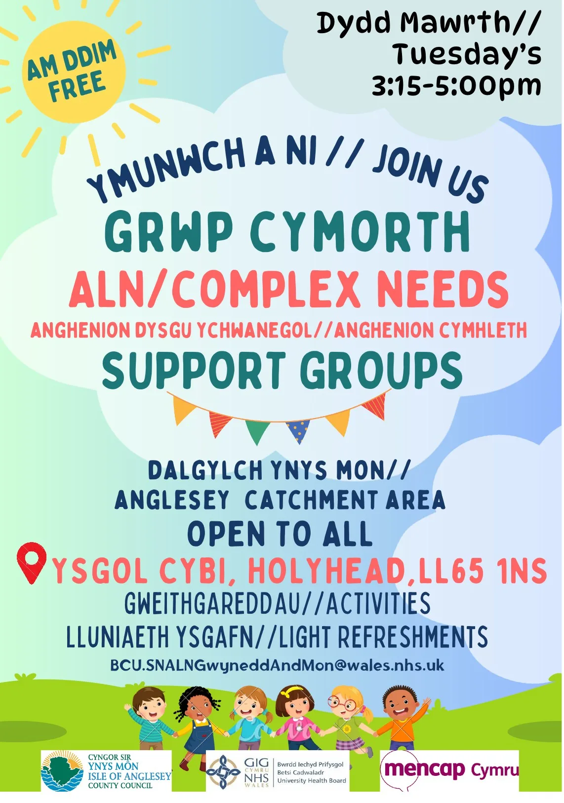 Poster for Complex Needs Support Groups