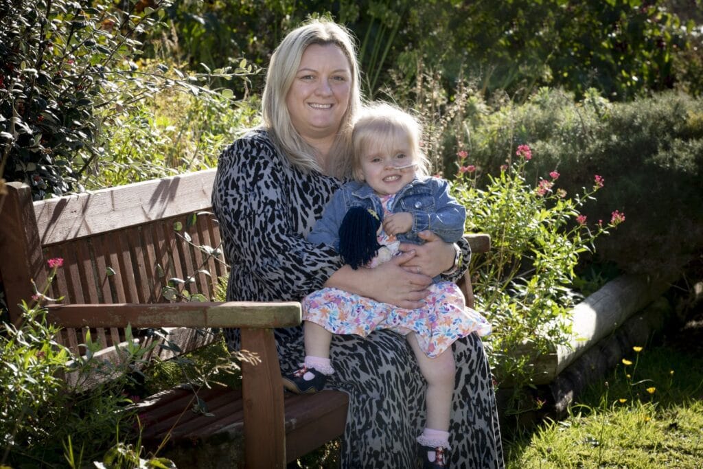 Pic of Nansi with her mum Manon Wyn Jones